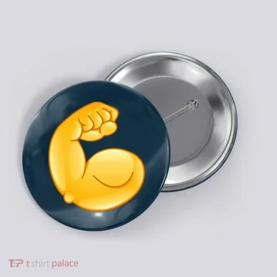 Muscle Strong Arm Flex Emoji Button