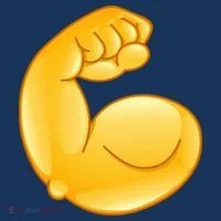 Muscle Strong Arm Flex Emoji Button thumb 1
