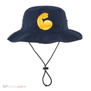 Muscle Strong Arm Flex Emoji Bucket Hat