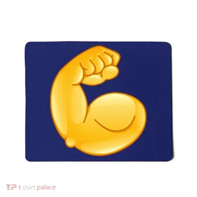 Muscle Strong Arm Flex Emoji Mousepad