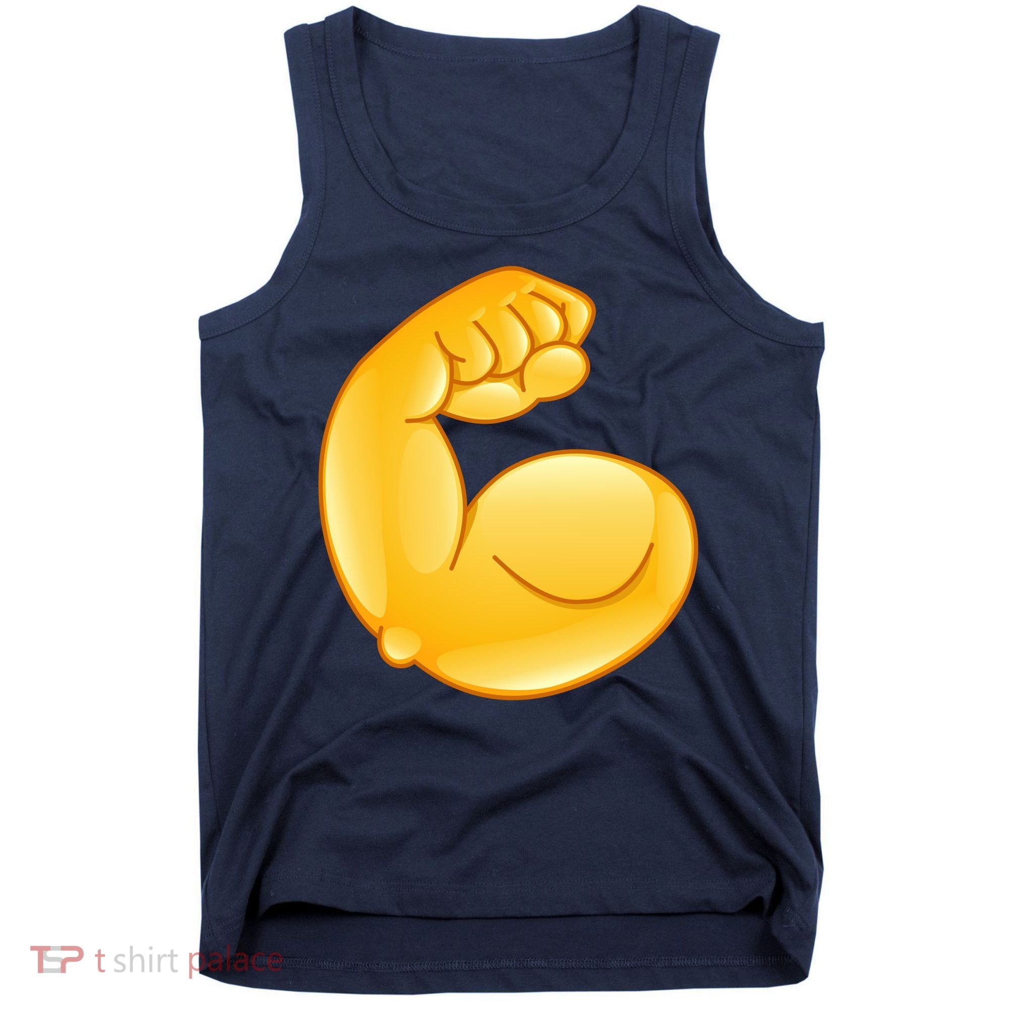 Muscle Strong Arm Flex Emoji Tank Top