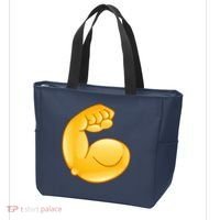 Muscle Strong Arm Flex Emoji Tote Bag thumb 3