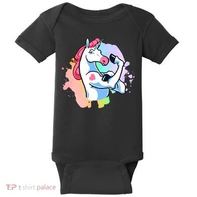 Muscle Unicorn Baby Bodysuit