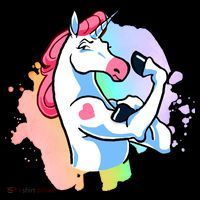 Muscle Unicorn Women's T-Shirt thumb 6
