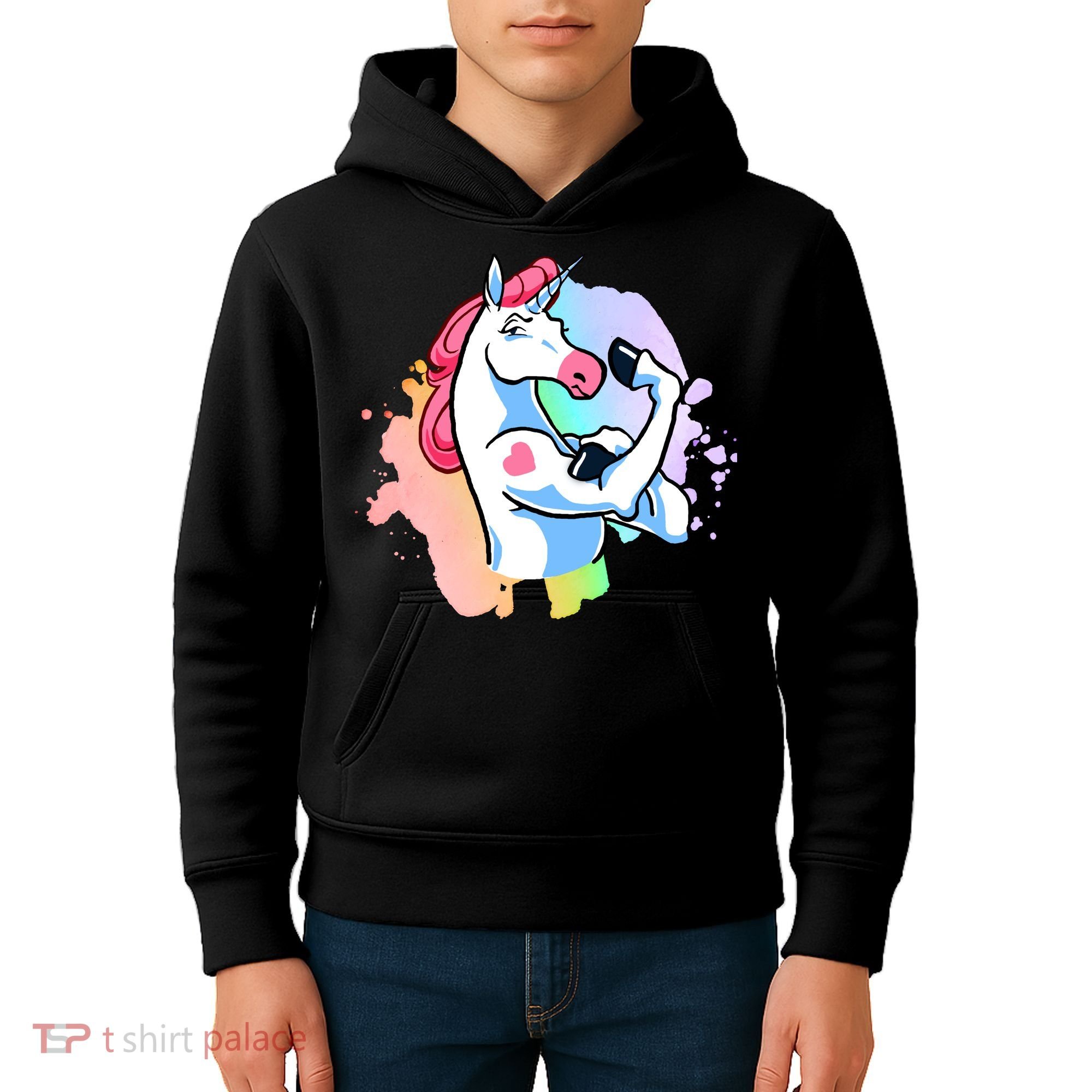 Muscle Unicorn Kids Hoodie