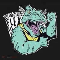Muscular Trex Flex Doggie Tank thumb 4
