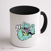 Muscular Trex Flex Coffee Mug thumb 1