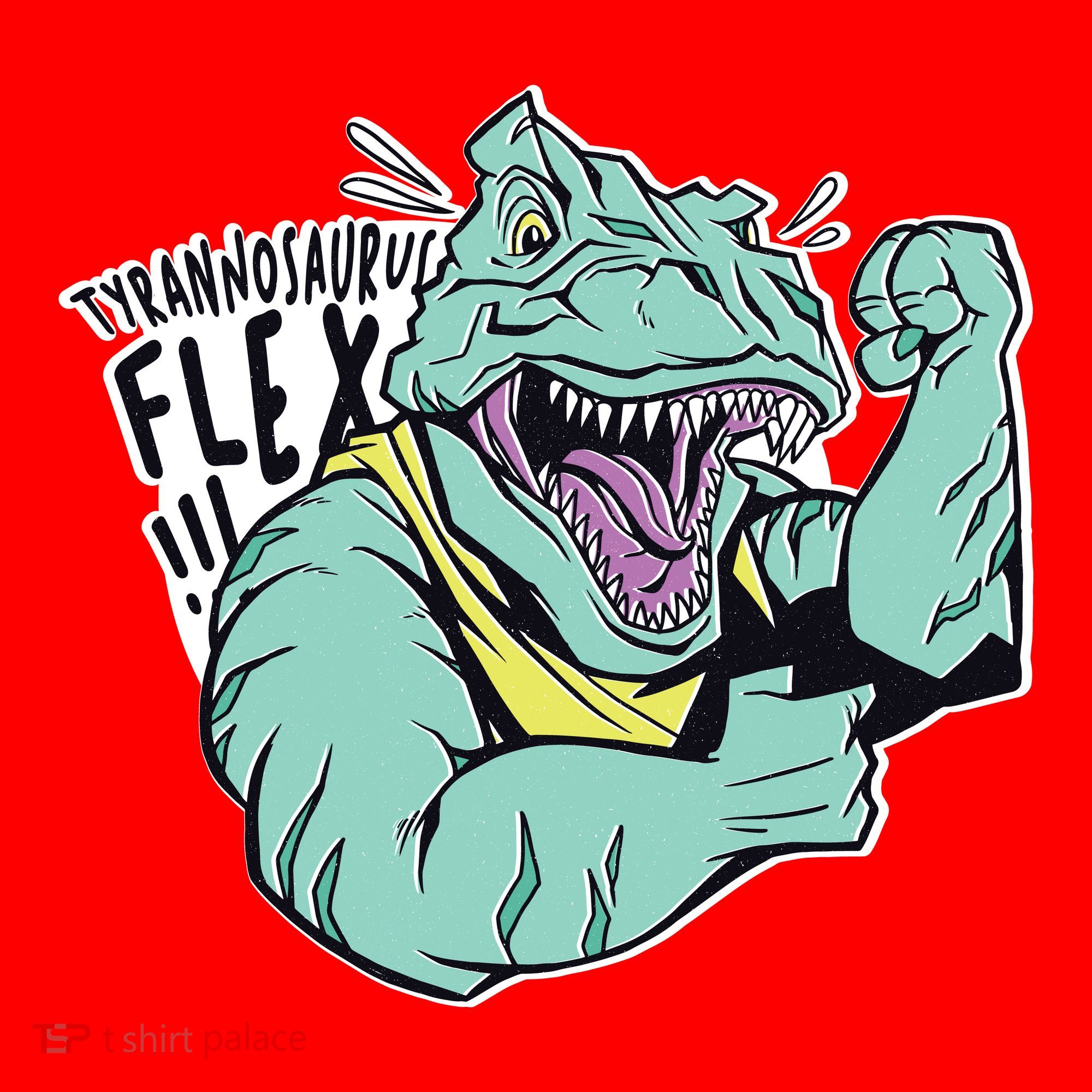 Muscular Trex Flex Santa Hat