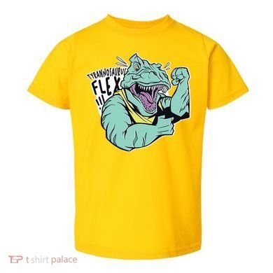 Muscular Trex Flex Toddler T-Shirt