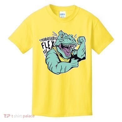 Muscular Trex Flex Kids T-Shirt