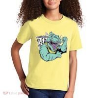 Muscular Trex Flex Kids T-Shirt thumb 2
