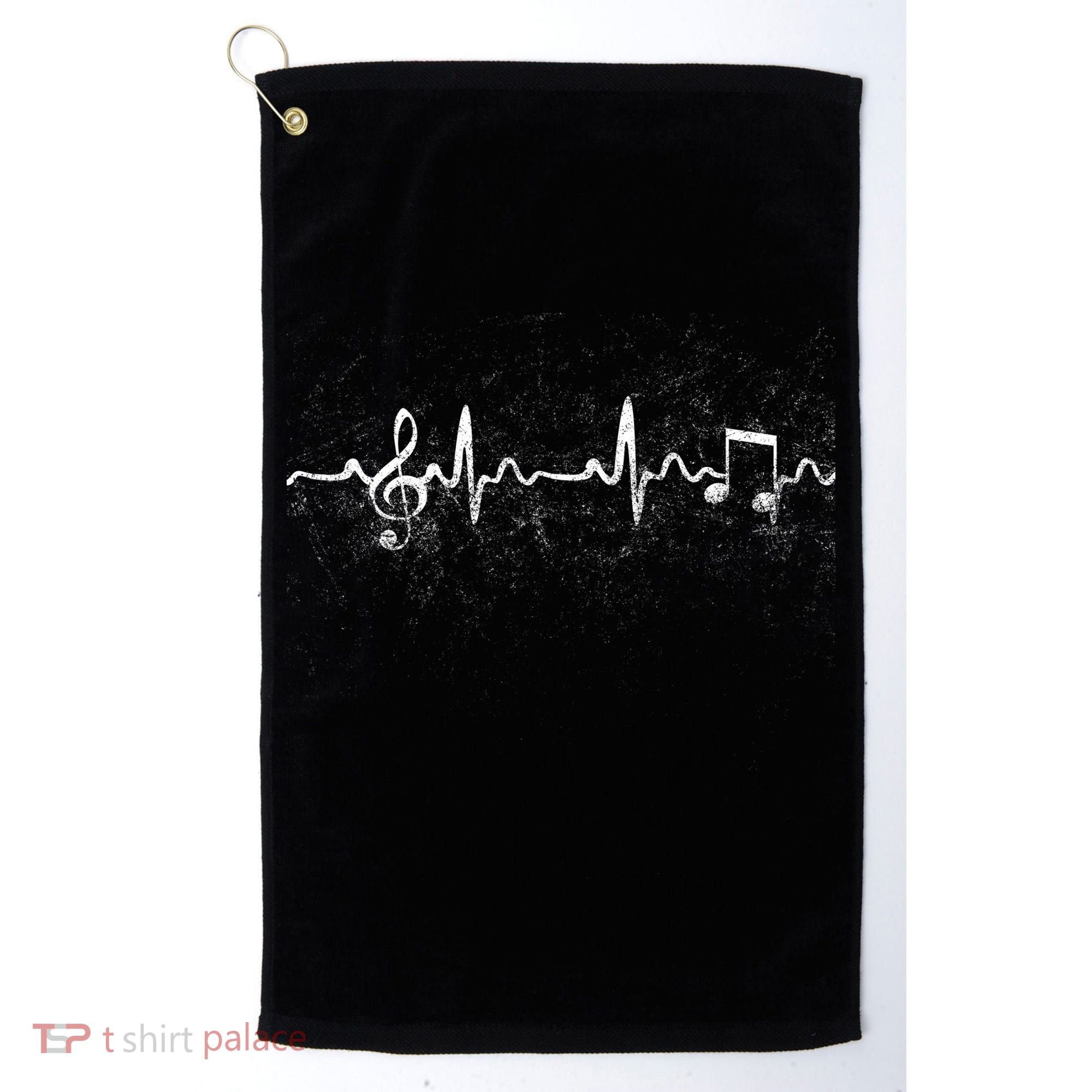 Music Heartbeat Pulse Golf Towel