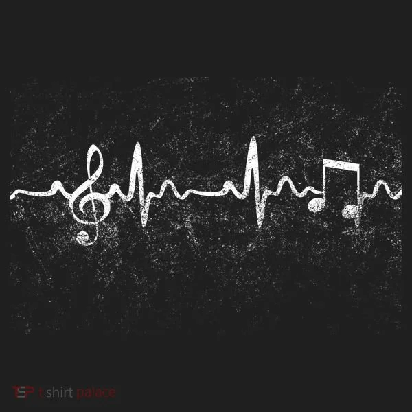 Music Heartbeat Pulse Golf Towel