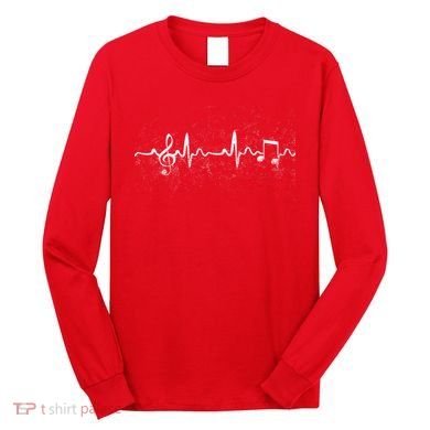 Music Heartbeat Pulse Long Sleeve Shirt