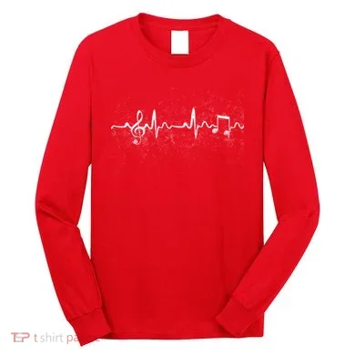 Music Heartbeat Pulse Long Sleeve Shirt