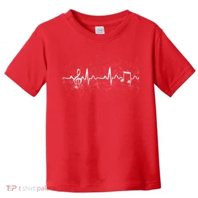 Music Heartbeat Pulse Toddler T-Shirt