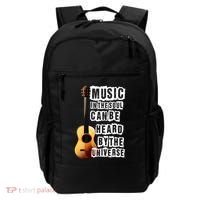 Music In The Soul Can Be Heard By The Universe Guitar Backpack thumb 0