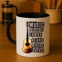 Music In The Soul Can Be Heard By The Universe Guitar Coffee Mug thumb 4
