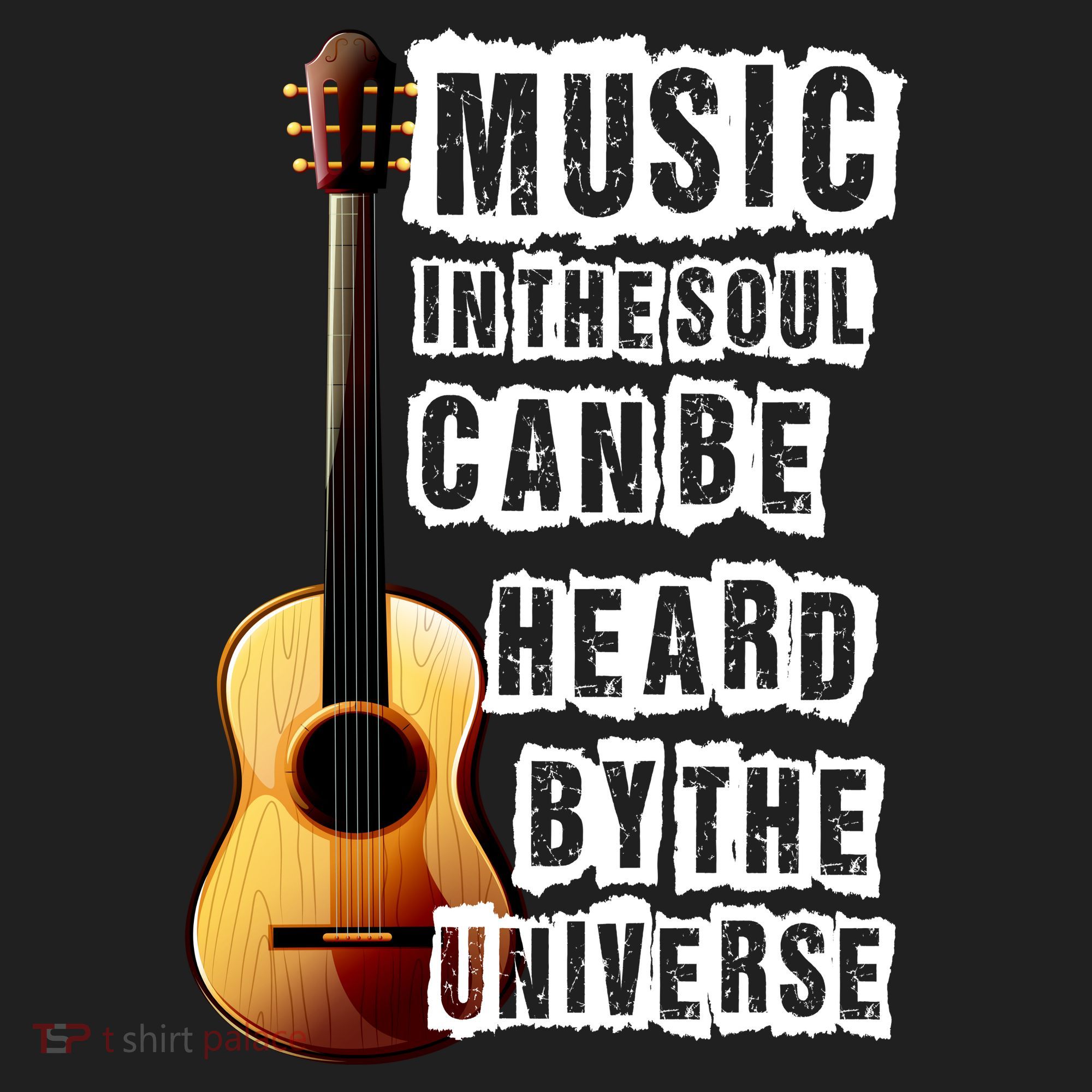 Music In The Soul Can Be Heard By The Universe Guitar Hat