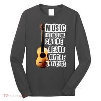 Music In The Soul Can Be Heard By The Universe Guitar Long Sleeve Shirt thumb 0
