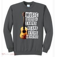 Music In The Soul Can Be Heard By The Universe Guitar Sweatshirt thumb 0