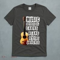Music In The Soul Can Be Heard By The Universe Guitar T-Shirt thumb 5
