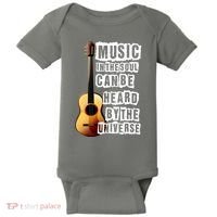 Music In The Soul Can Be Heard By The Universe Guitar Baby Bodysuit thumb 0