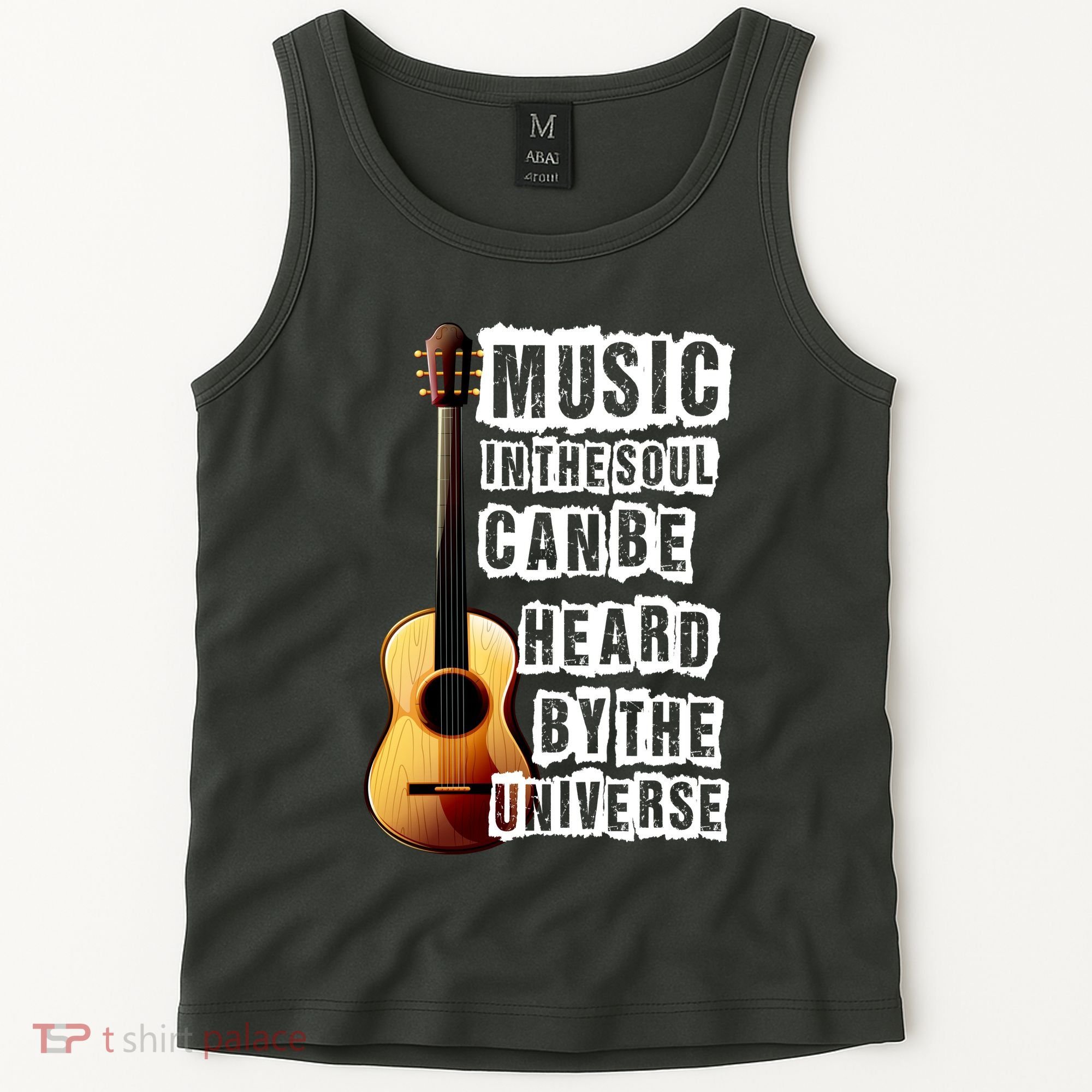 Music In The Soul Can Be Heard By The Universe Guitar Tank Top