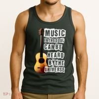 Music In The Soul Can Be Heard By The Universe Guitar Tank Top thumb 3