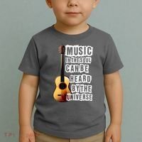 Music In The Soul Can Be Heard By The Universe Guitar Toddler T-Shirt thumb 2