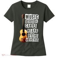 Music In The Soul Can Be Heard By The Universe Guitar Women's T-Shirt thumb 0