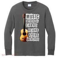 Music In The Soul Can Be Heard By The Universe Guitar Kids Long Sleeve Shirt thumb 0