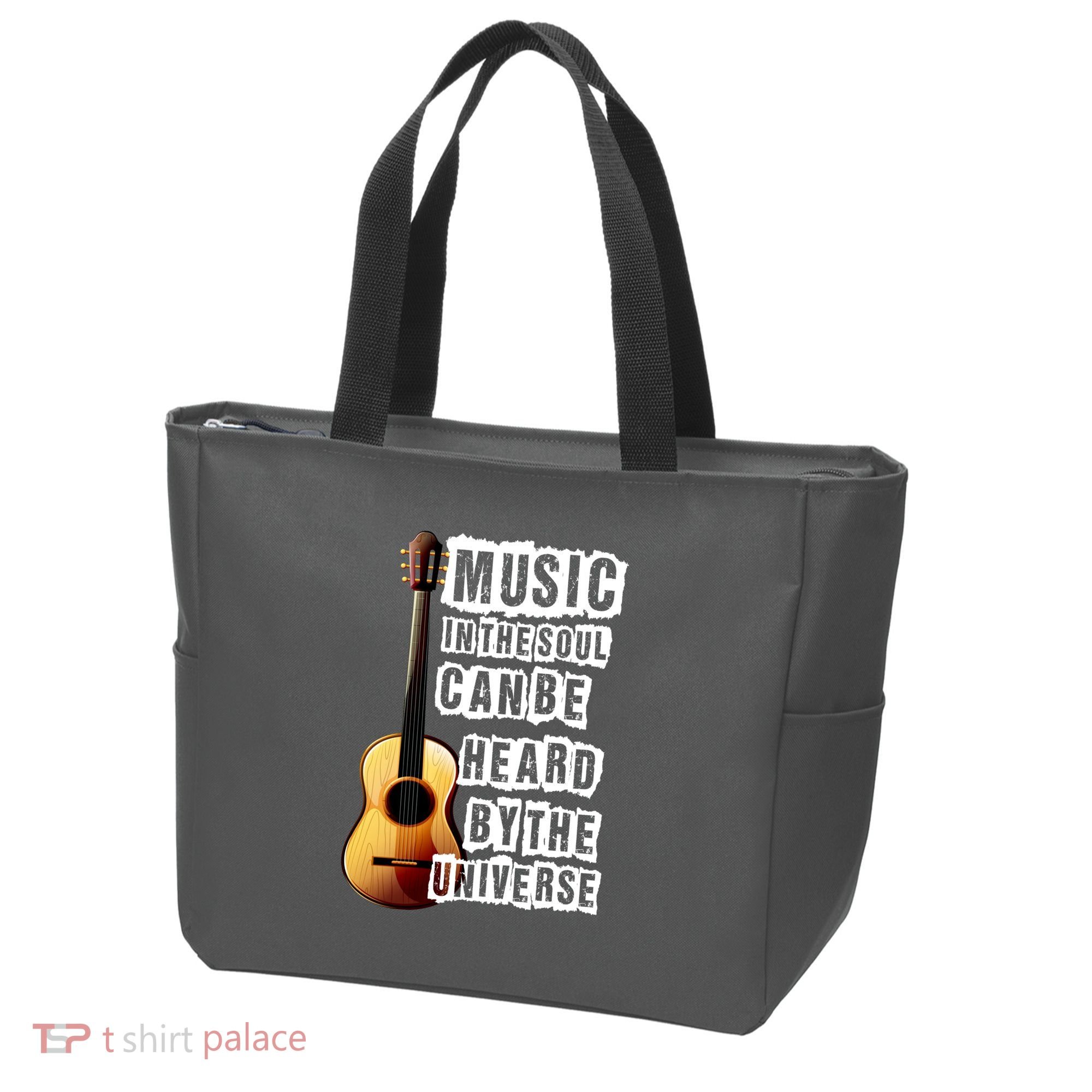 Music In The Soul Can Be Heard By The Universe Guitar Tote Bag