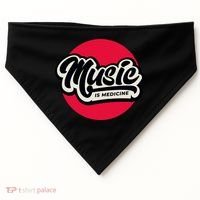Music is Medicine USA-Made Doggie Bandana thumb 0