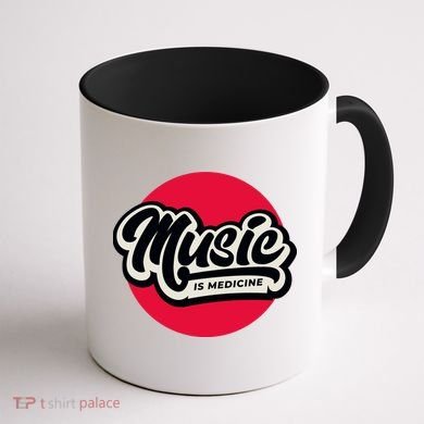 Music is Medicine Coffee Mug back