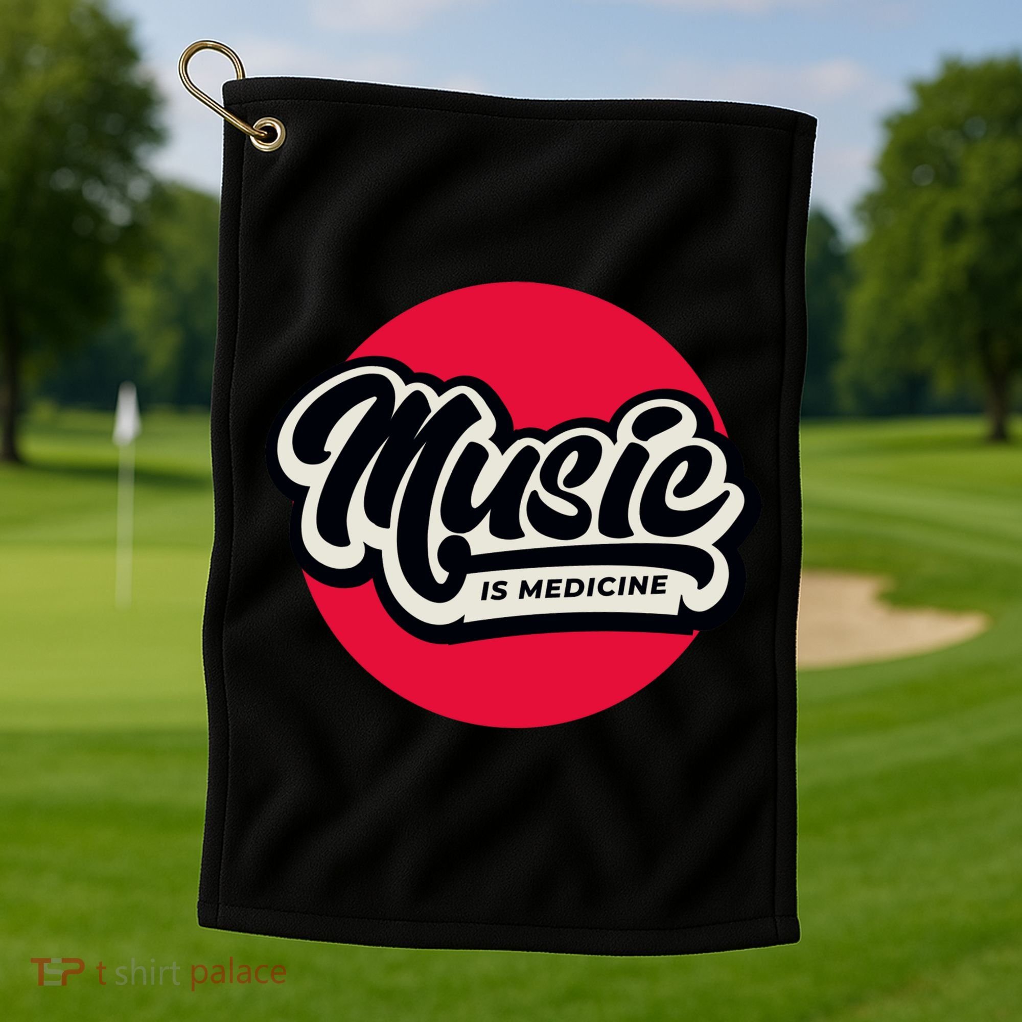 Music is Medicine Golf Towel
