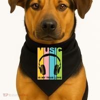 Music Is My True Love USA-Made Doggie Bandana thumb 1