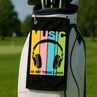 Music Is My True Love Golf Towel thumb 2