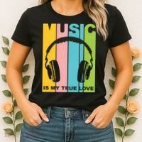 Music Is My True Love Women's T-Shirt thumb 2