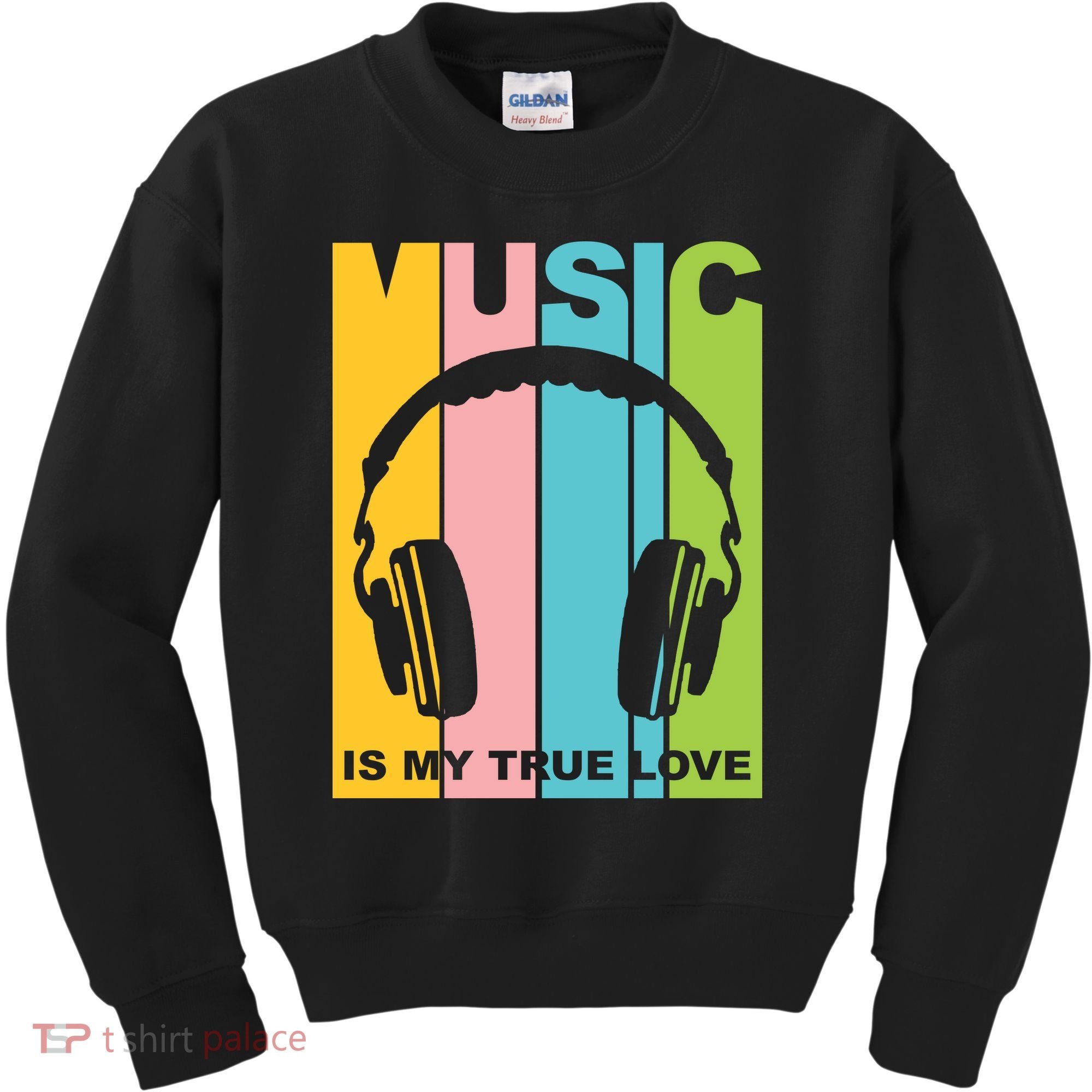 Music Is My True Love Kids Sweatshirt