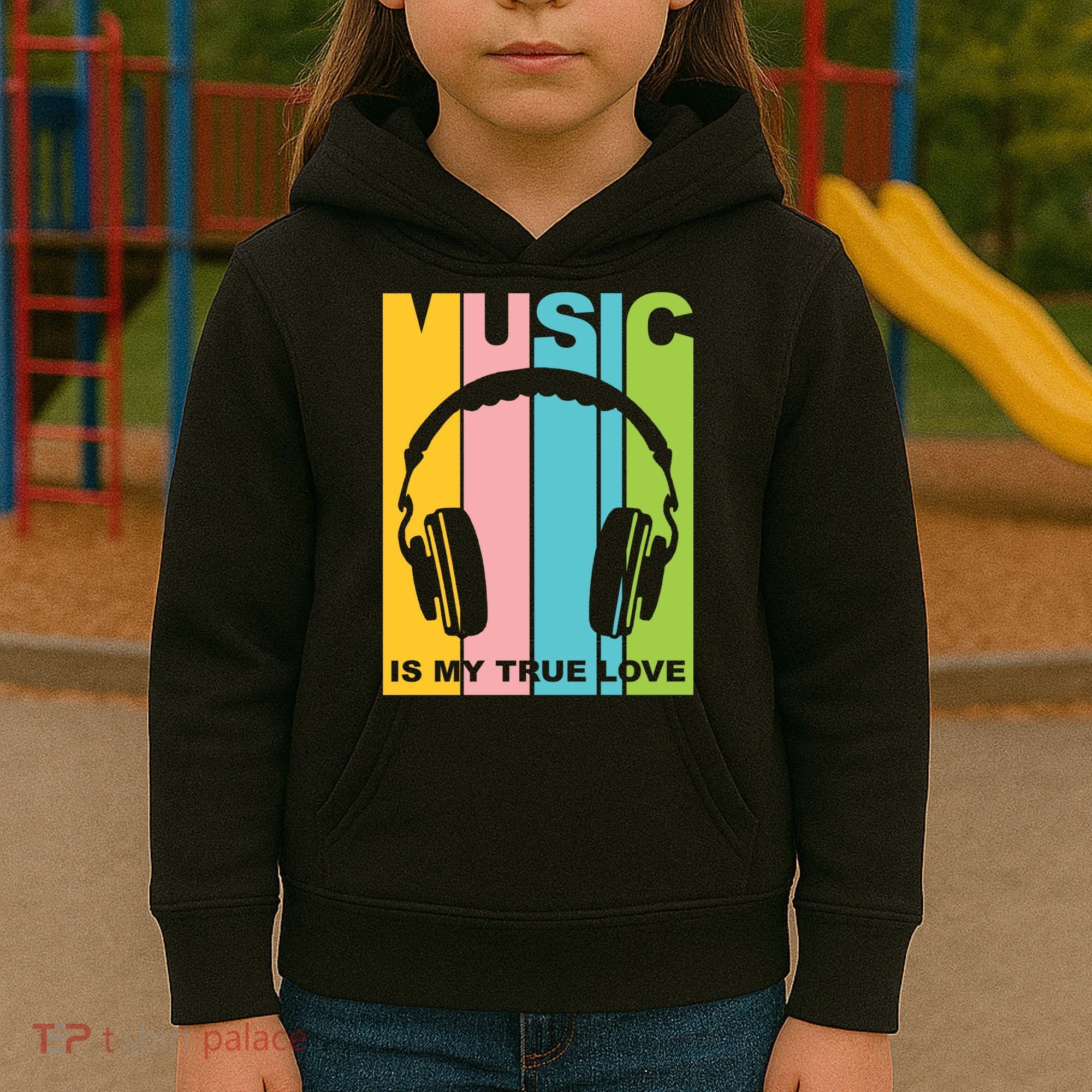 Music Is My True Love Kids Hoodie