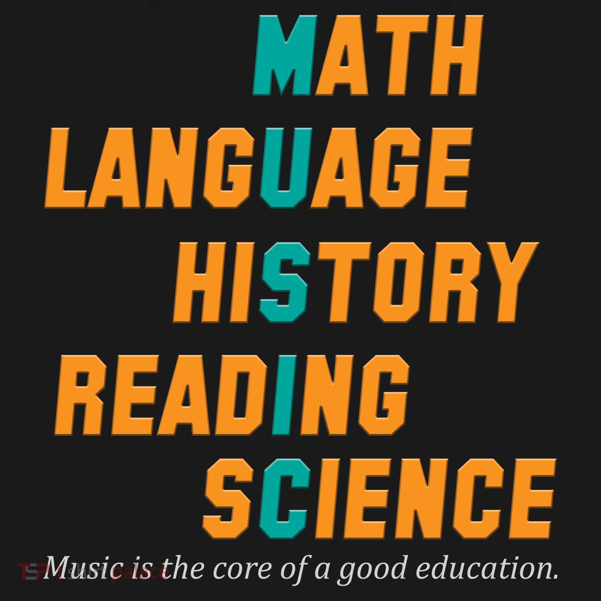 Music Is The Core Of A Good Education  USA-Made Doggie Bandana