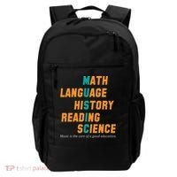 Music Is The Core Of A Good Education  Backpack thumb 0