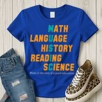 Music Is The Core Of A Good Education  Women's T-Shirt thumb 3