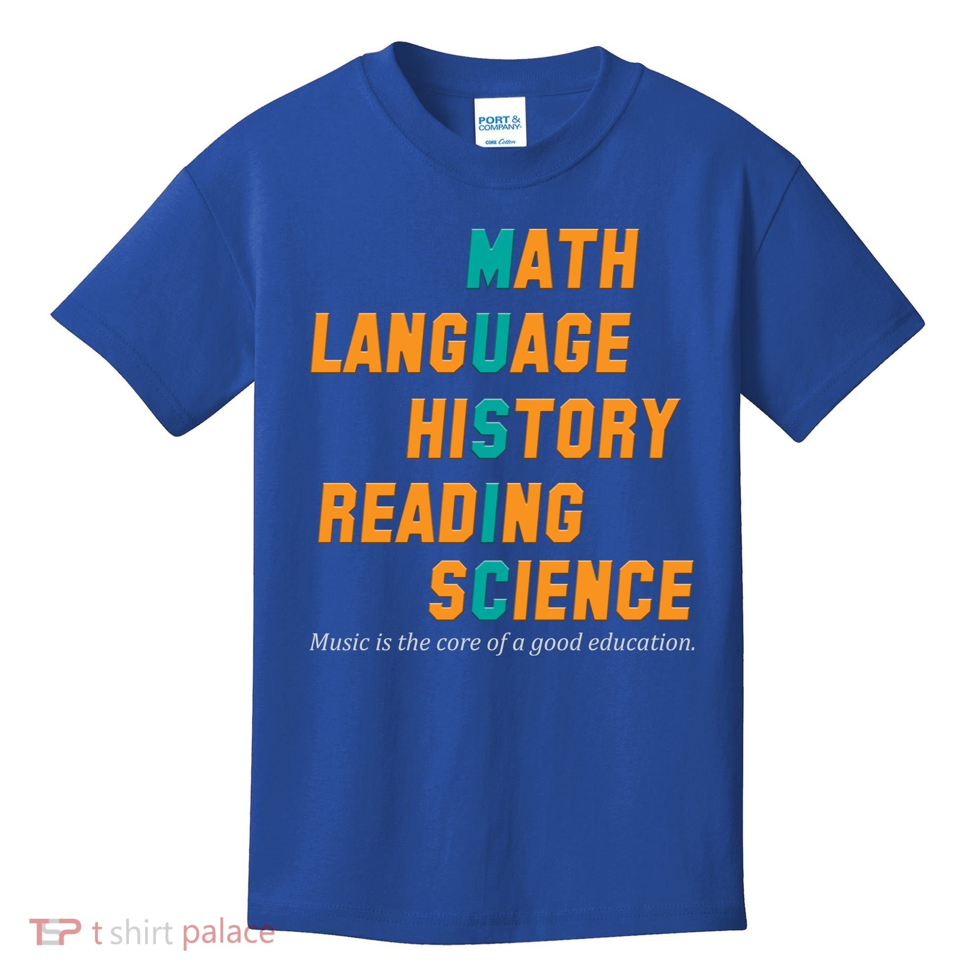 Music Is The Core Of A Good Education  Kids T-Shirt