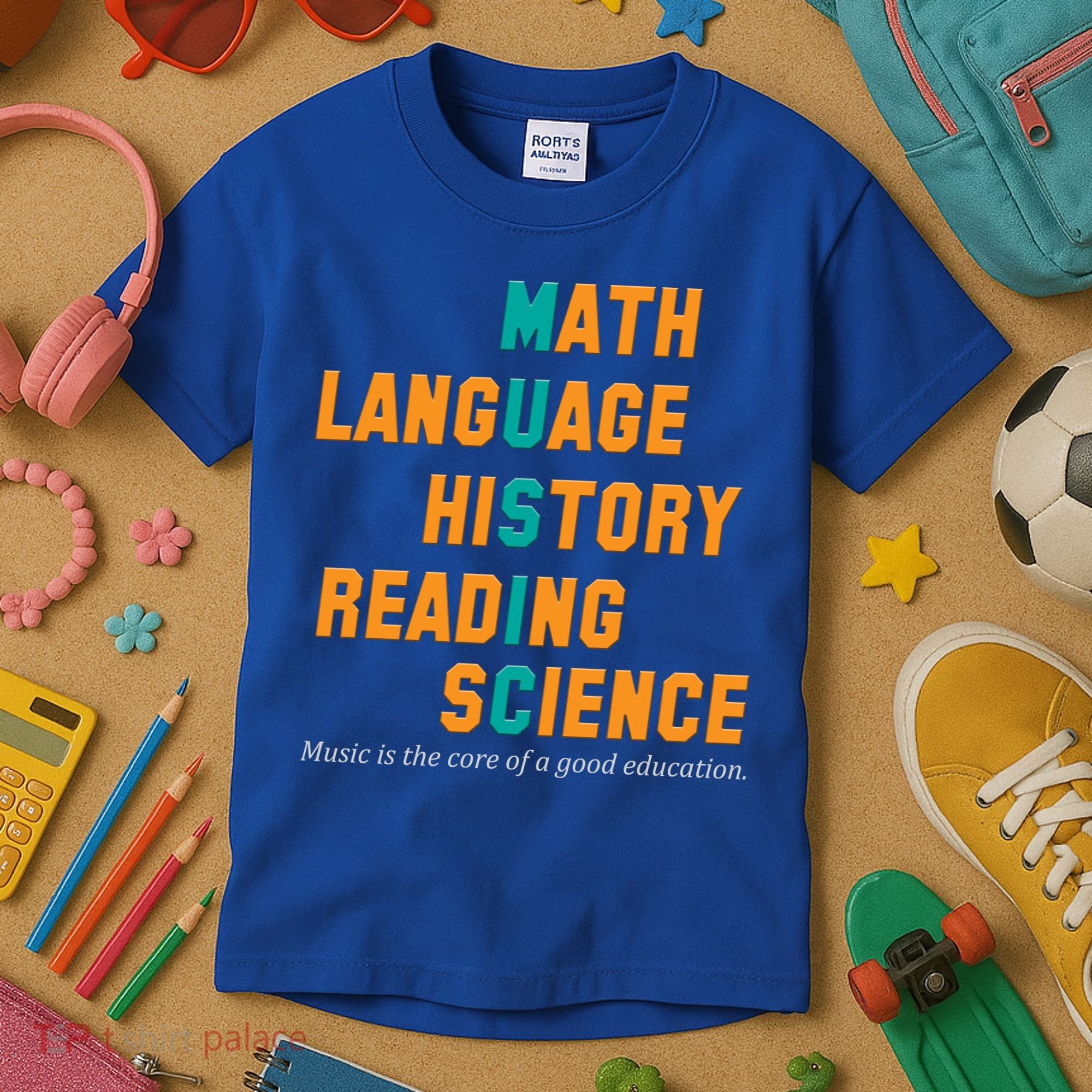 Music Is The Core Of A Good Education  Kids T-Shirt