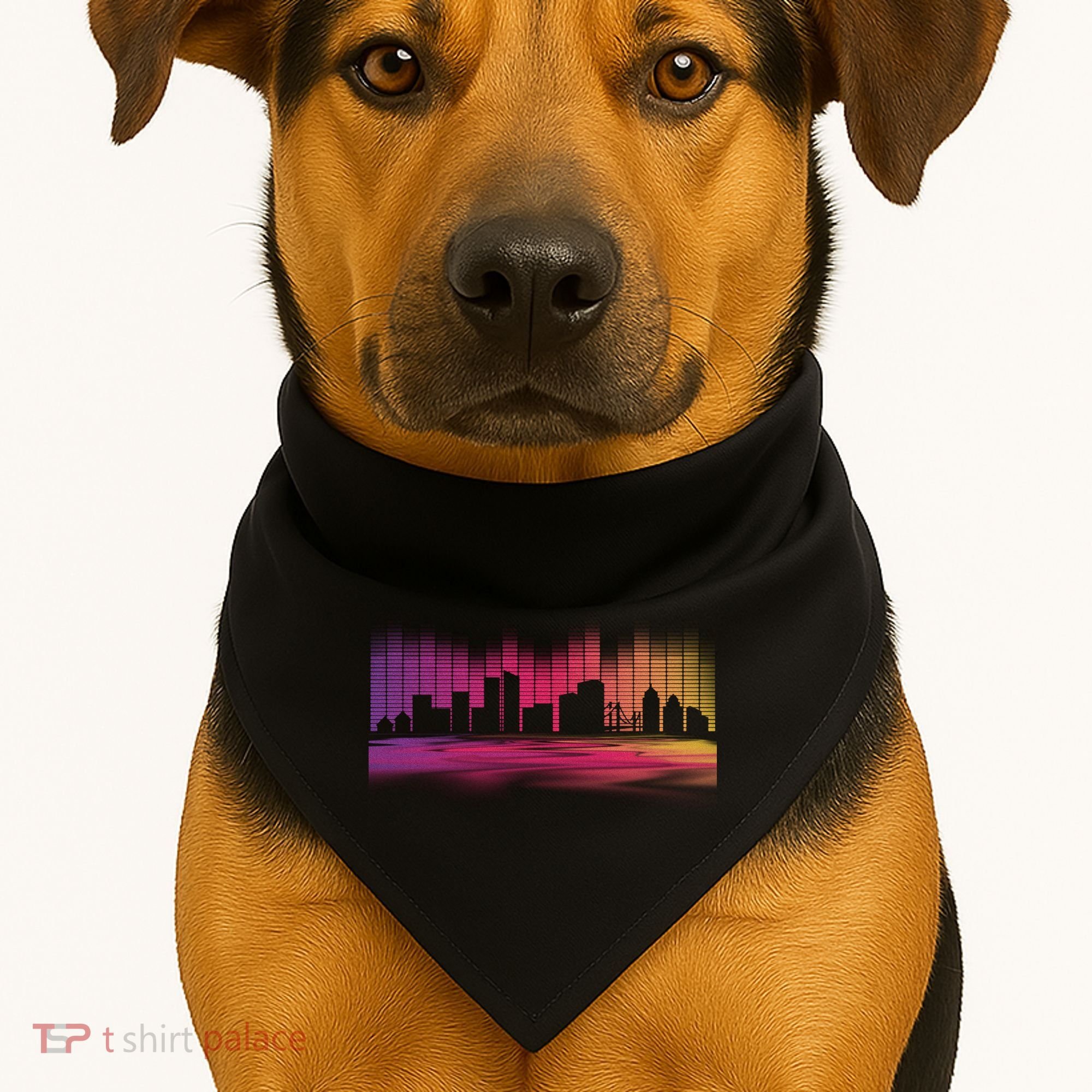 Music Skyline USA-Made Doggie Bandana