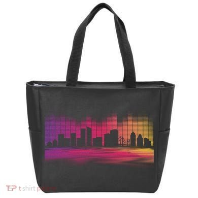 Music Skyline Tote Bag