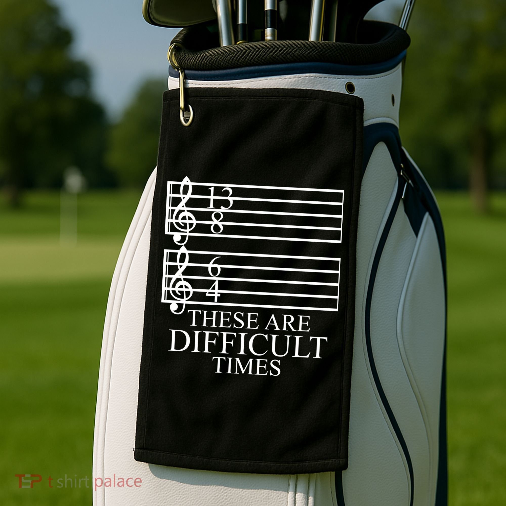 Music Teacher These Are Difficult Times Golf Towel