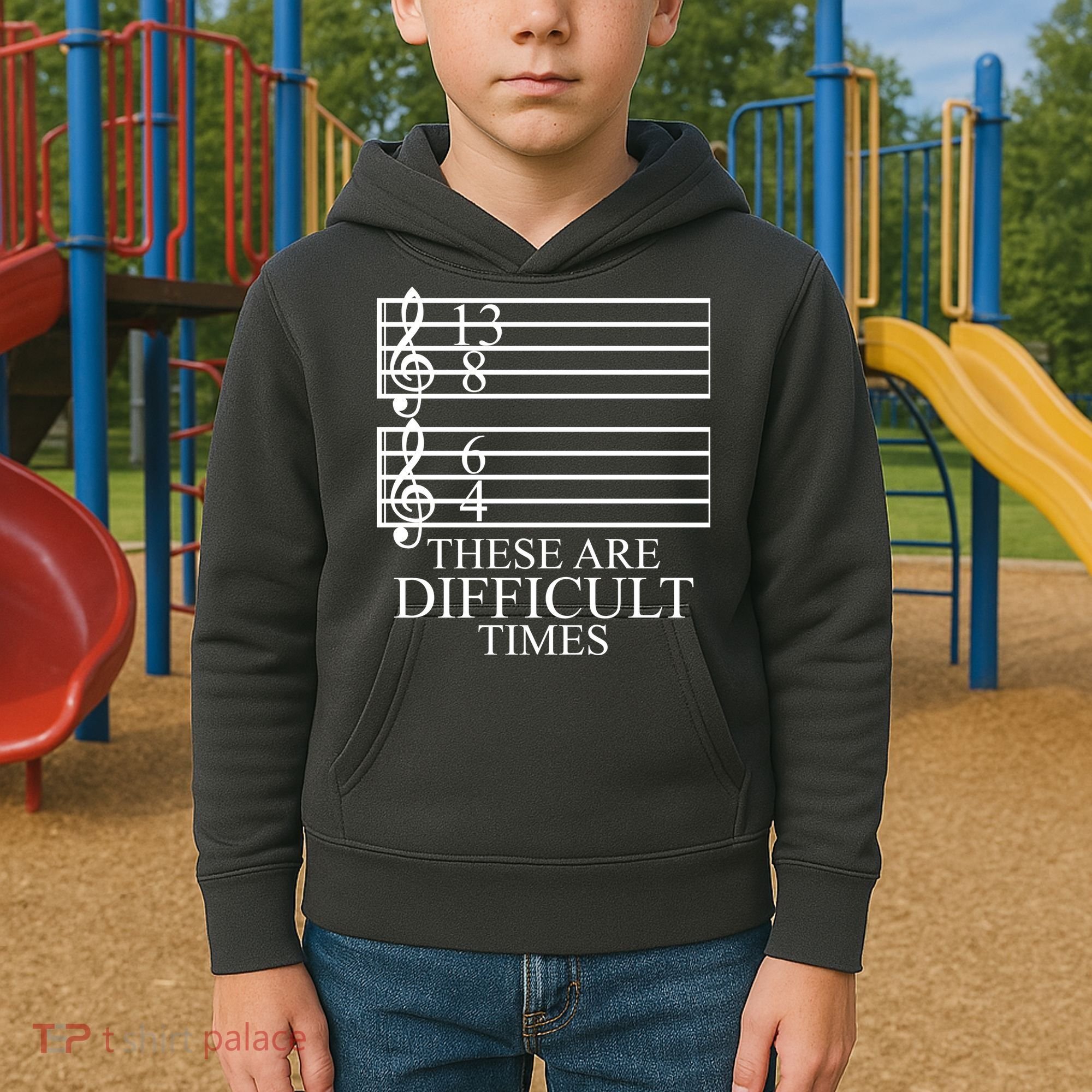 Music Teacher These Are Difficult Times Kids Hoodie